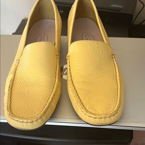 Talbots Yellow Leather Loafers
